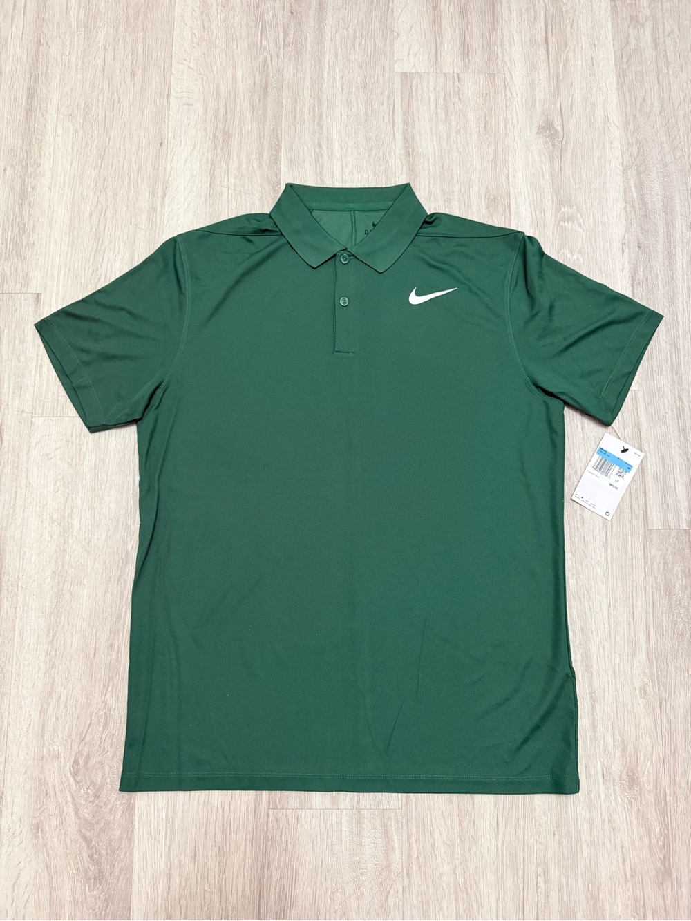 Nike Men's Dark Green Dri-FIT Polo Shirt Size Medium